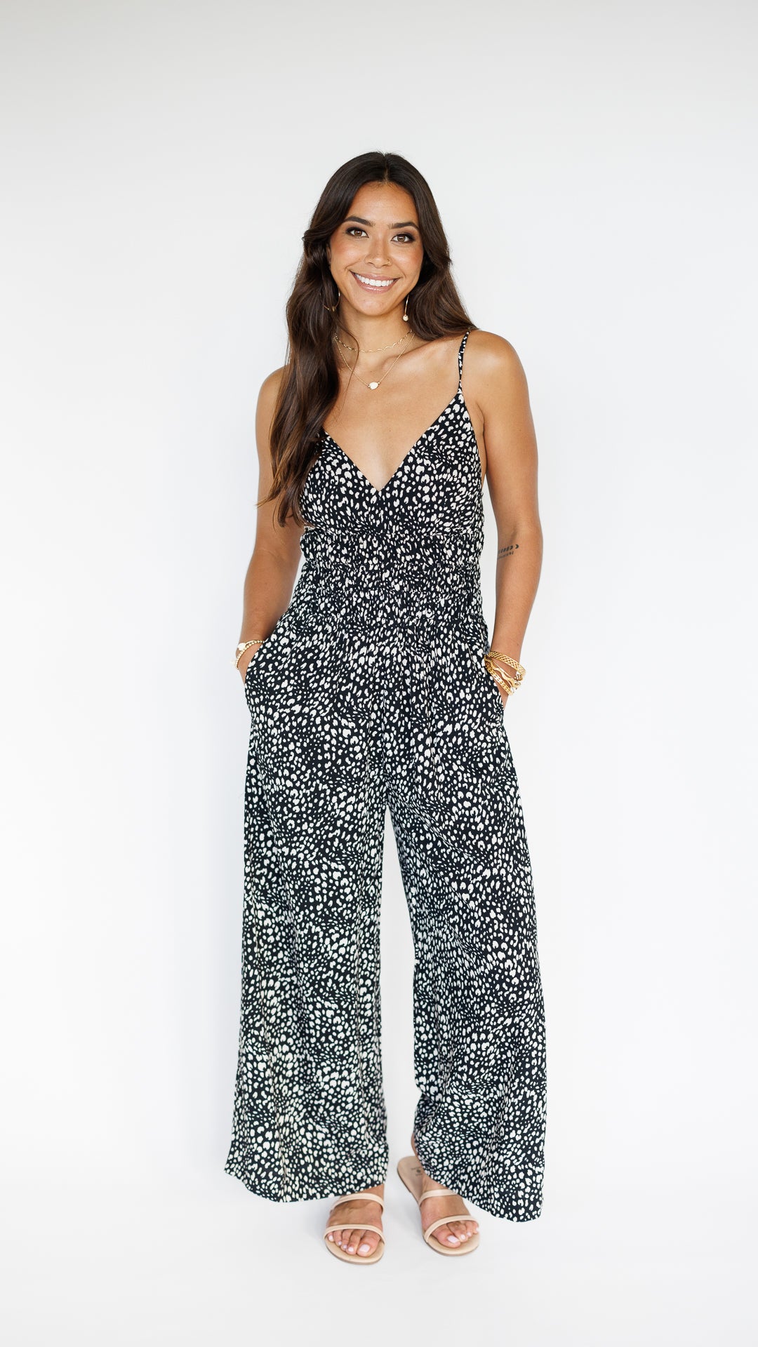 Opal Jumpsuit / Speckled Black