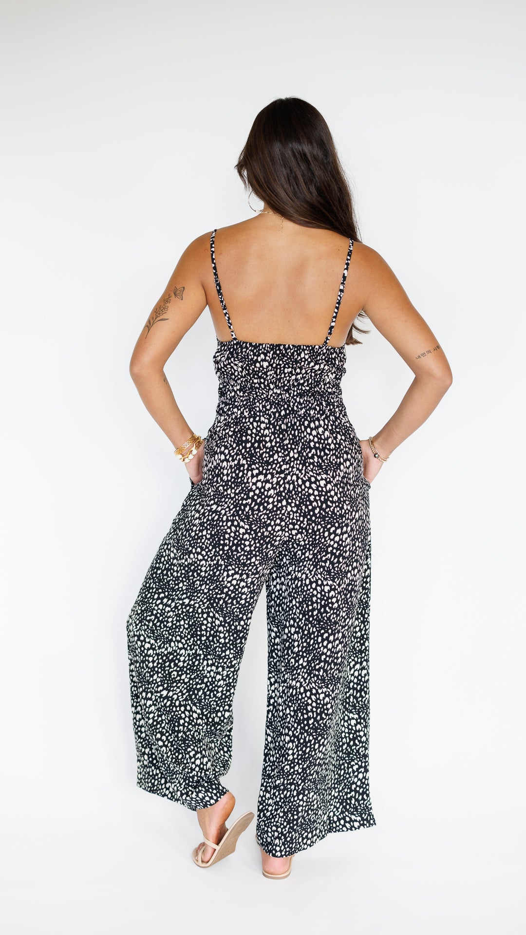 Opal Jumpsuit / Speckled Black