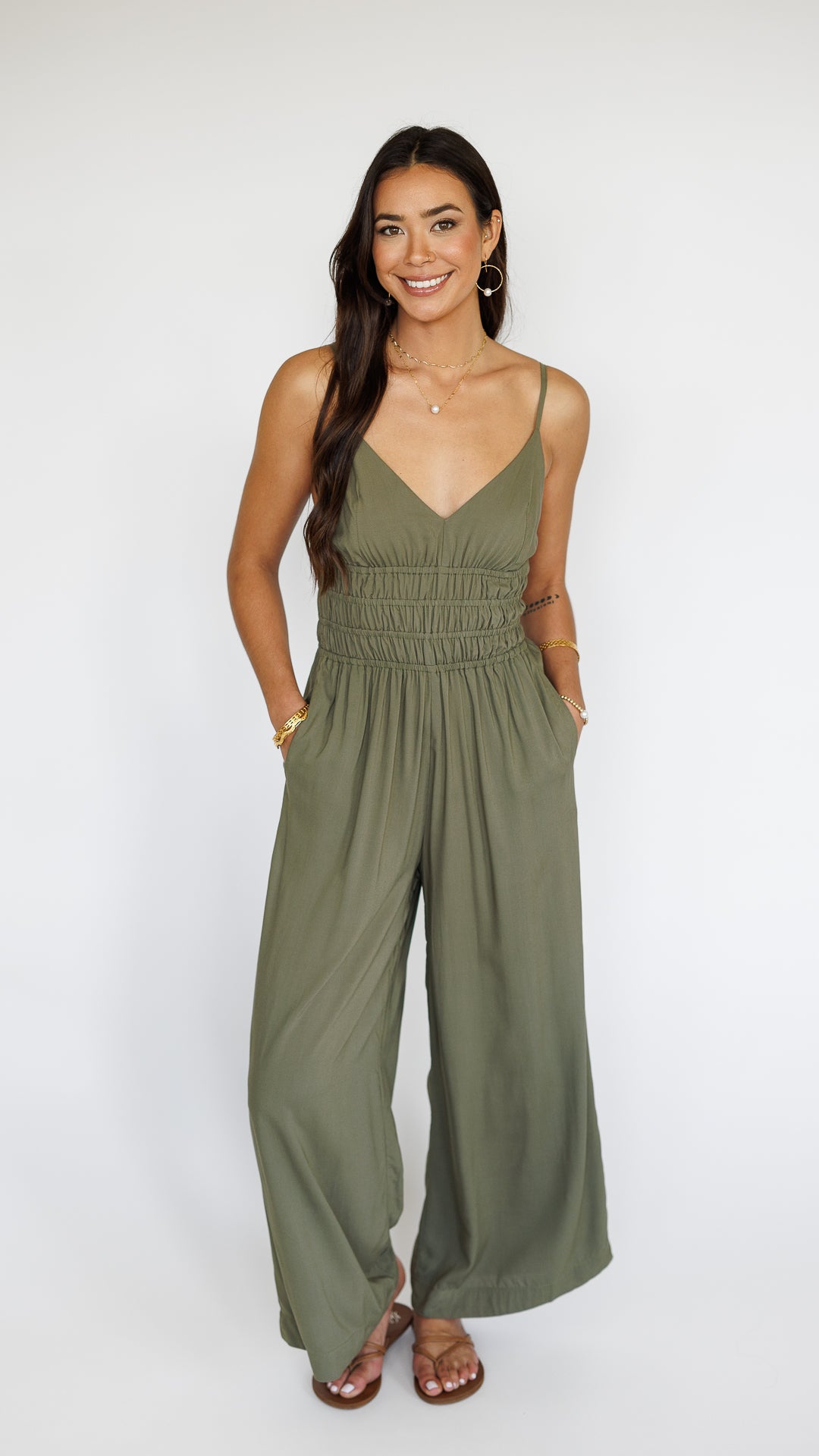 Opal Jumpsuit / Olive