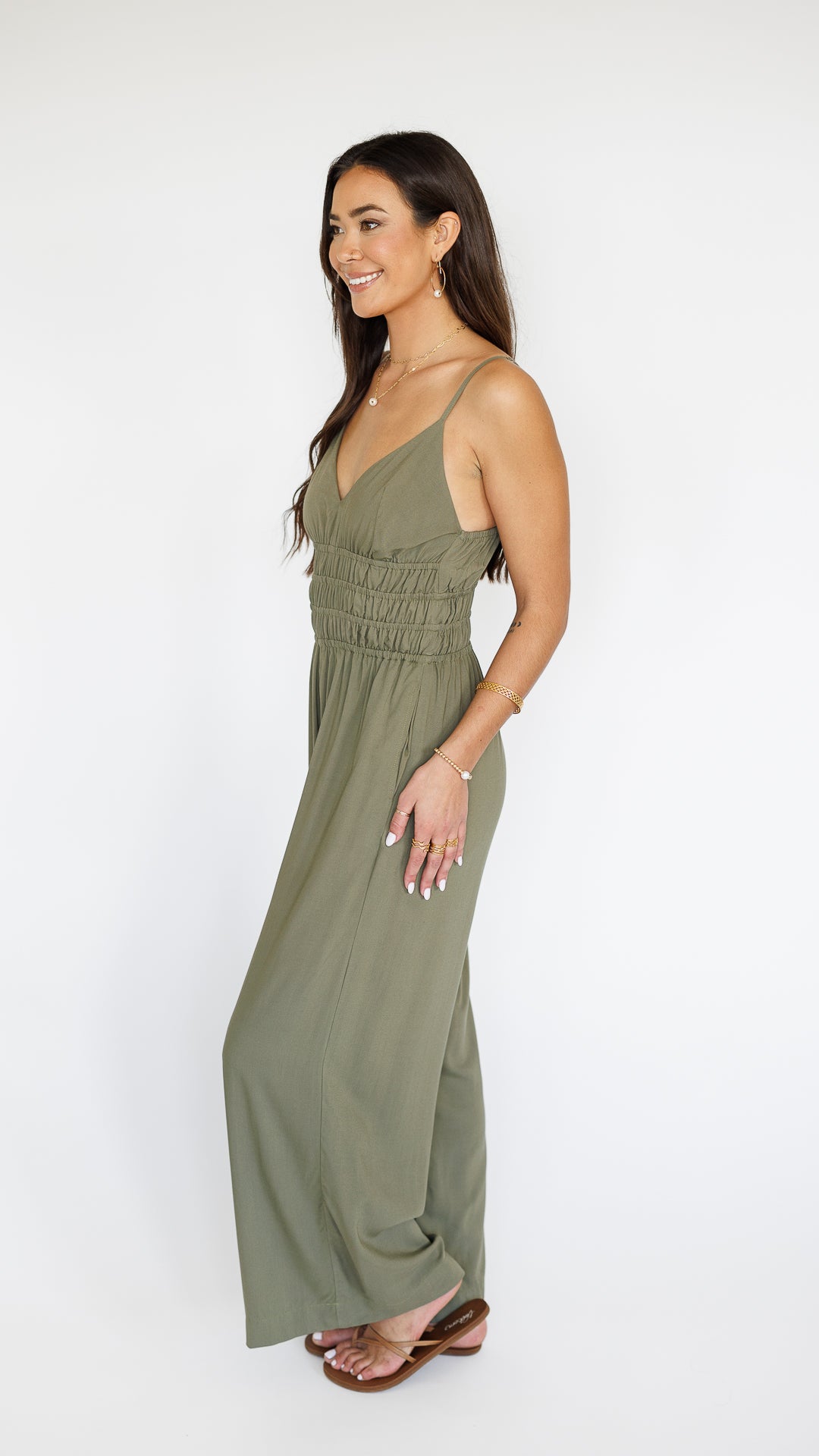 Opal Jumpsuit / Olive