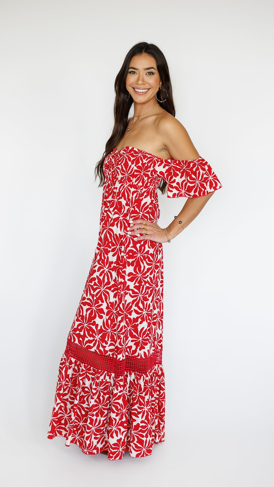 Lilah Dress / Aloha Red