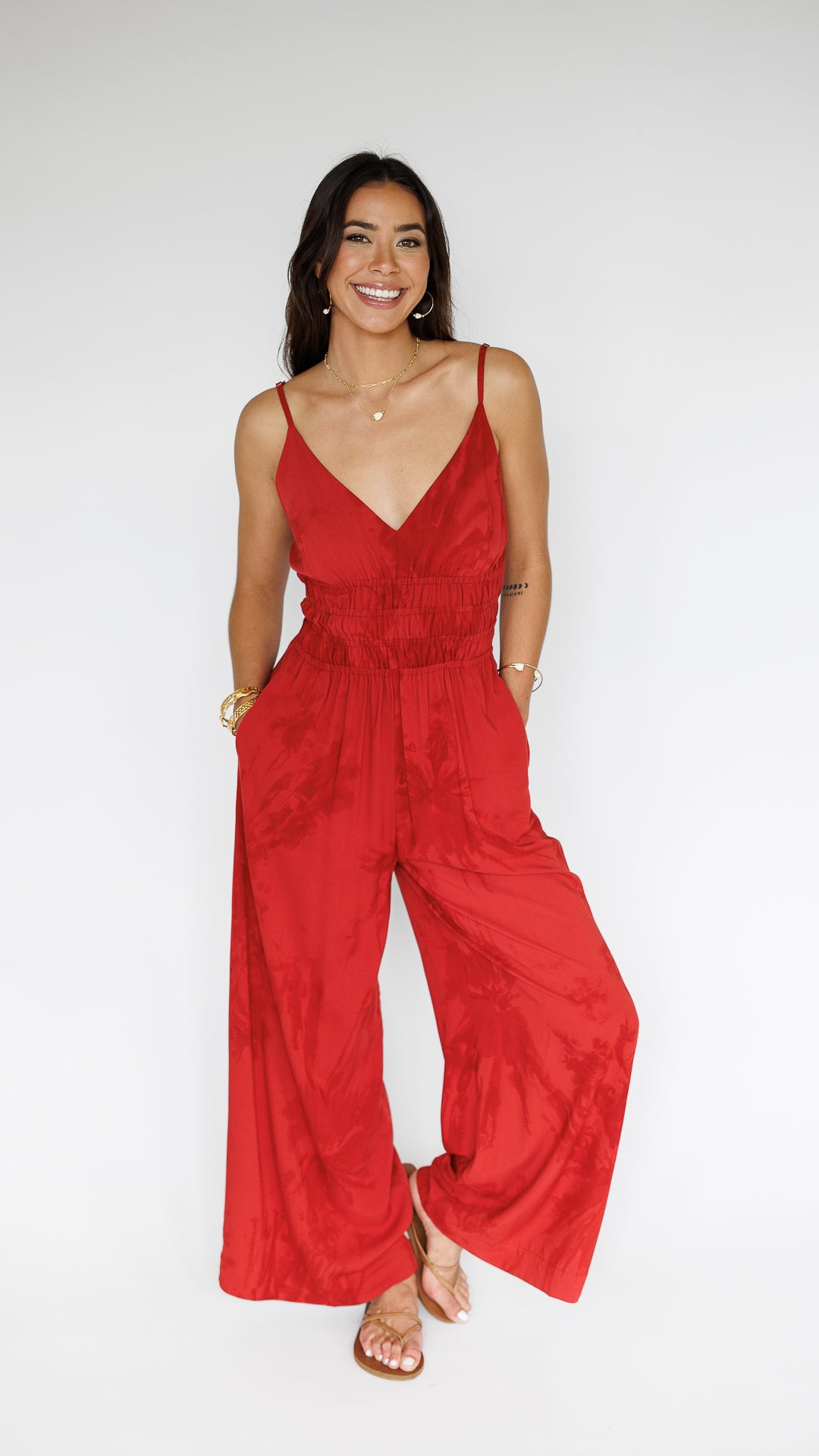 Opal Jumpsuit / Scarlet