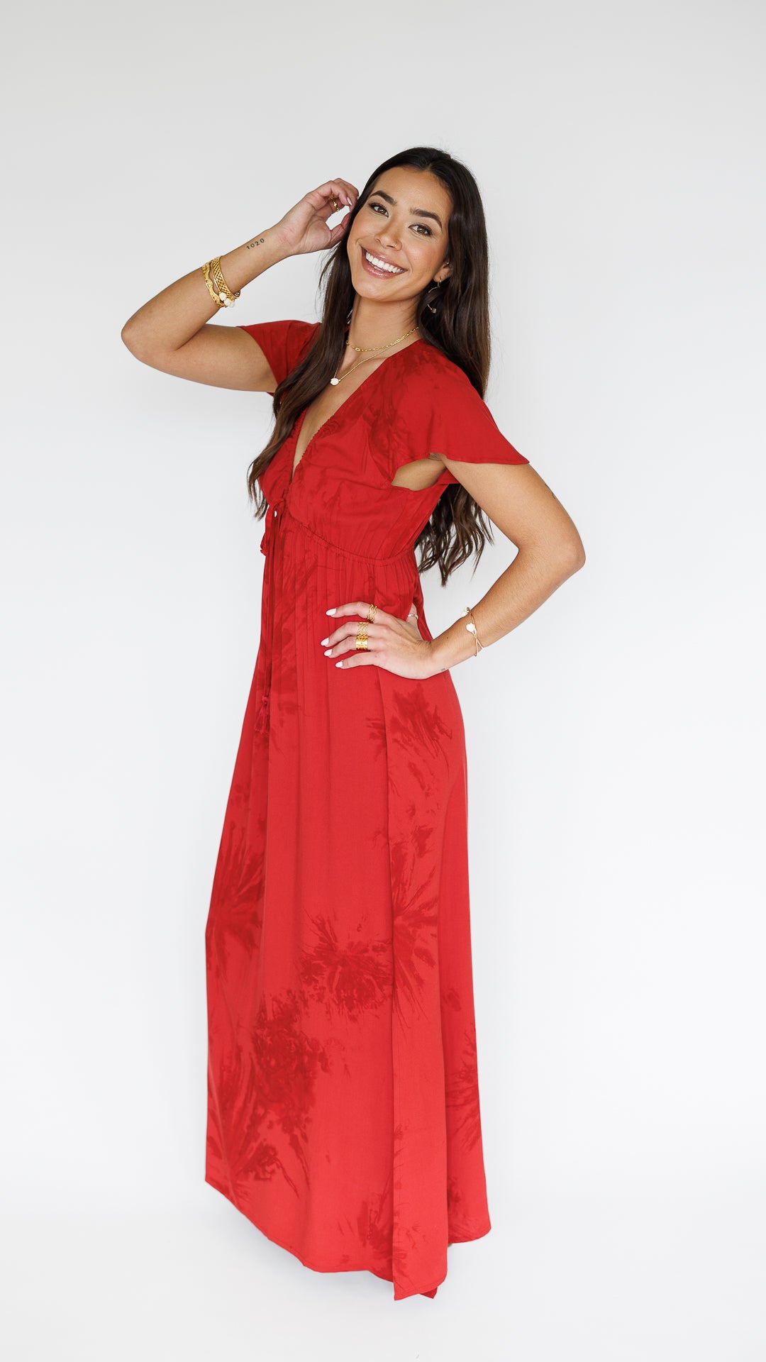 Leilani Dress / Scarlet