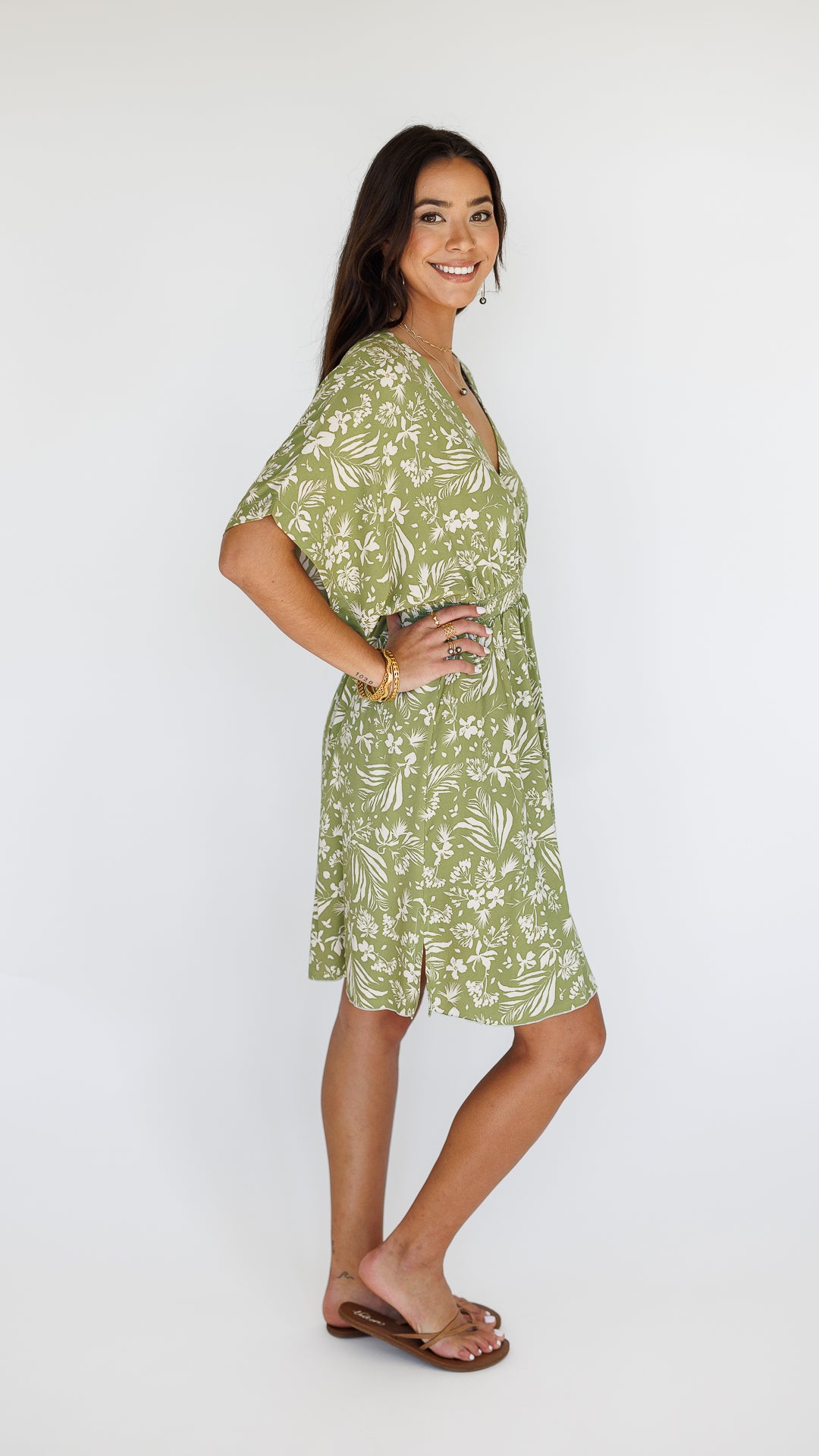 Flynn Dress / Hula Moss