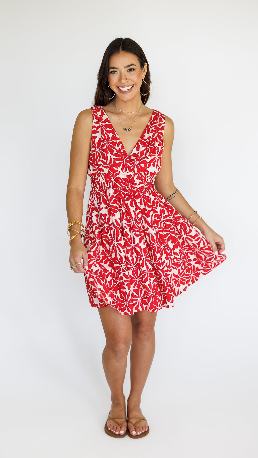 Kenzie Dress / Aloha Red