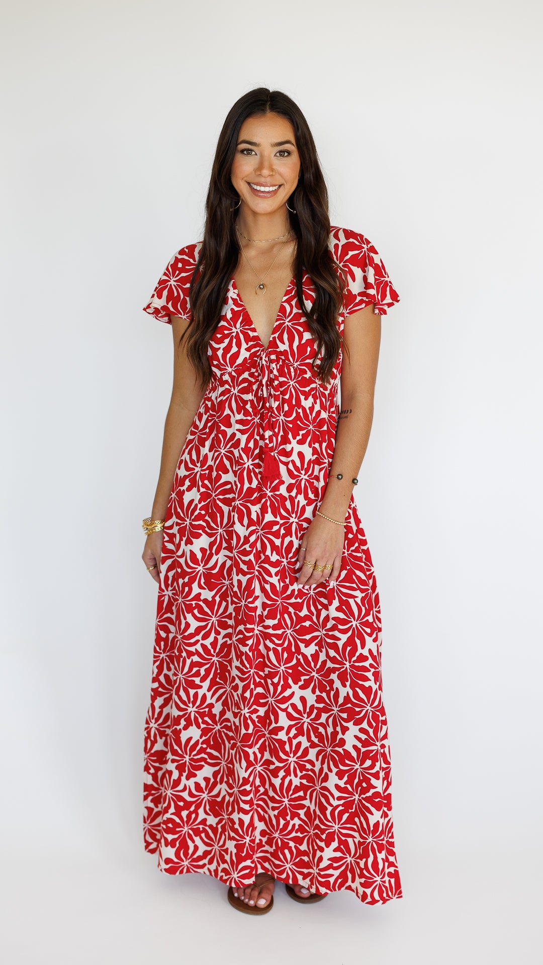 Leilani Dress / Aloha Red