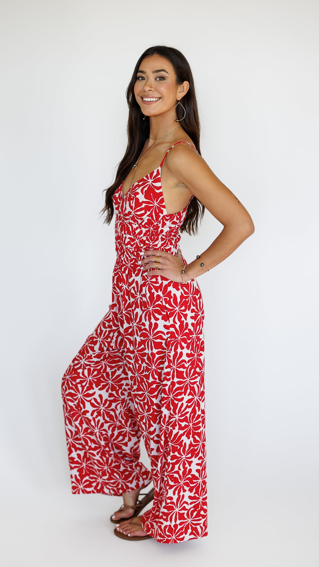 Opal Jumpsuit / Aloha Red