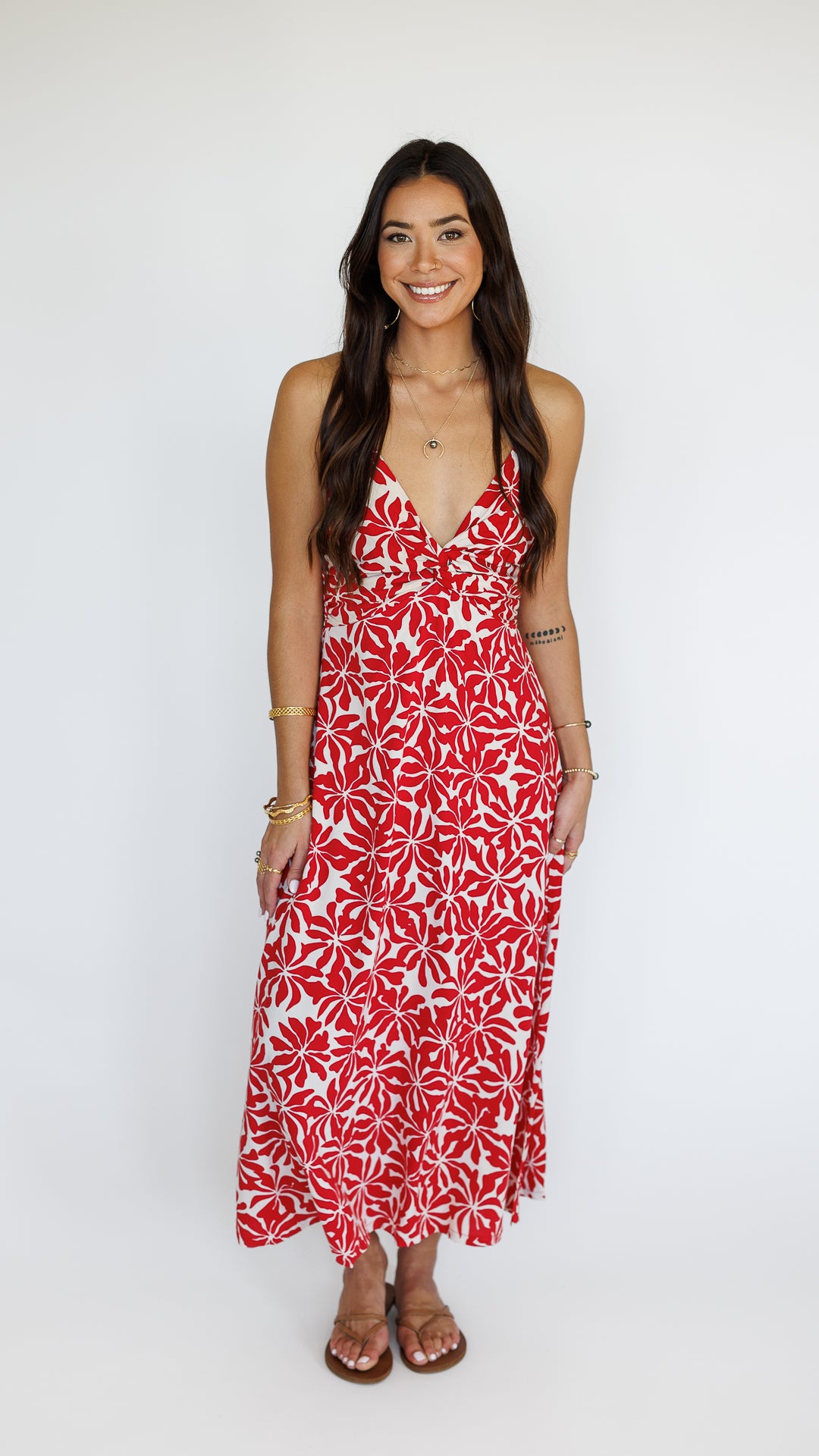 Lorena Dress / Aloha Red