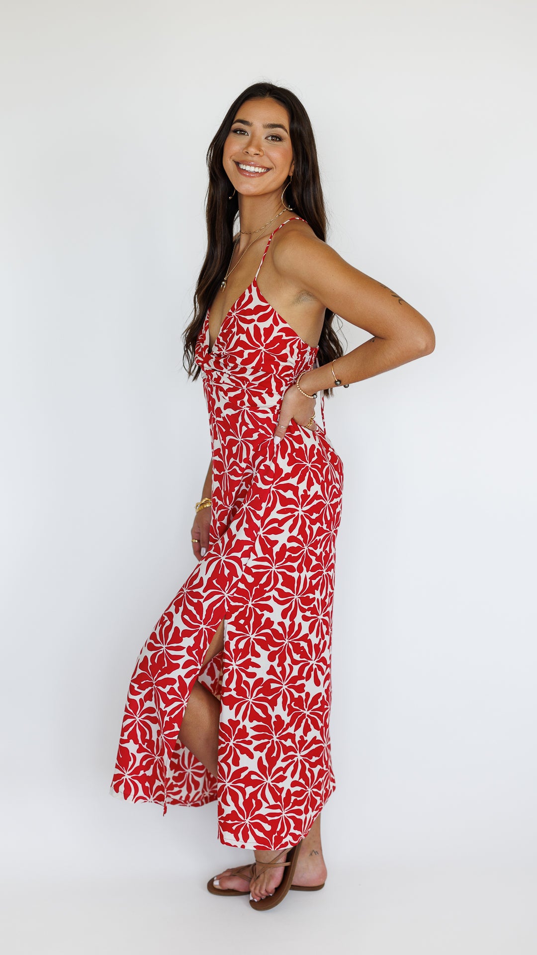 Lorena Dress / Aloha Red