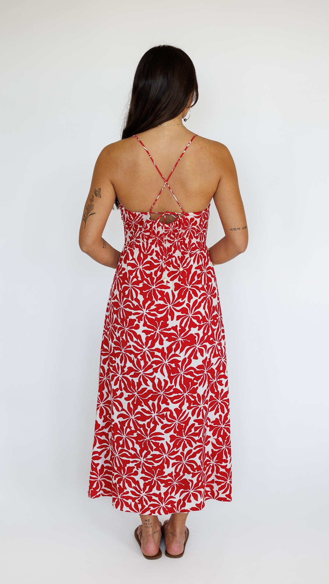 Lorena Dress / Aloha Red