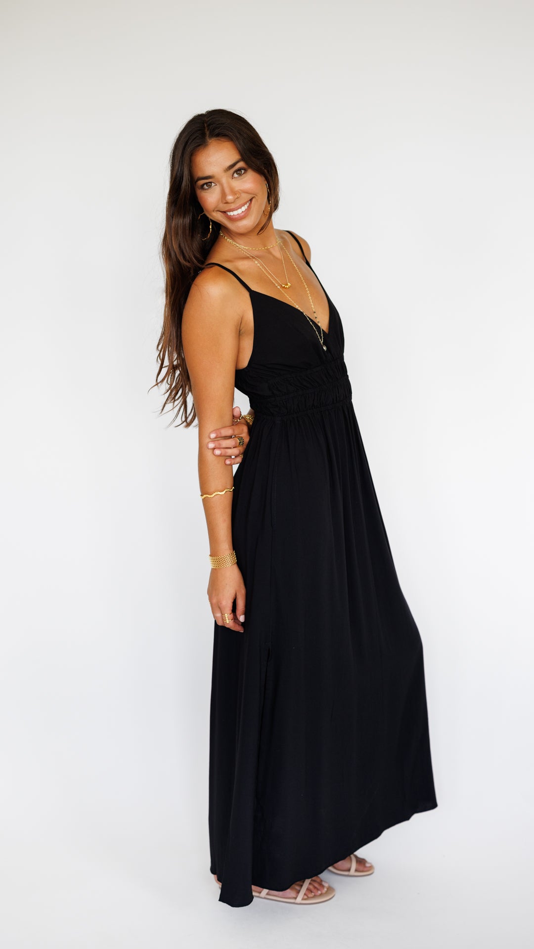 Manihi Dress / Solid Black