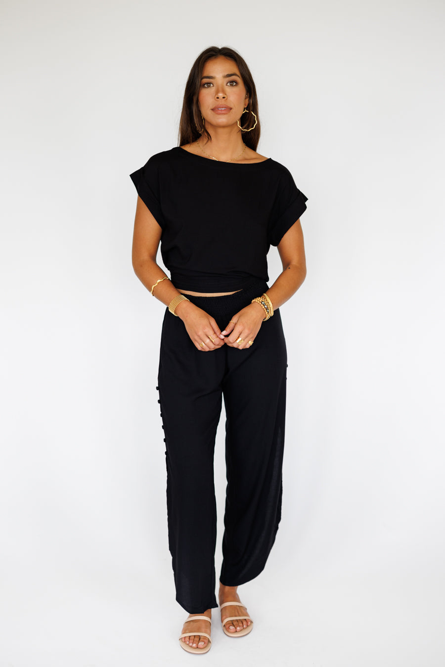 Mareva Top / Solid Black