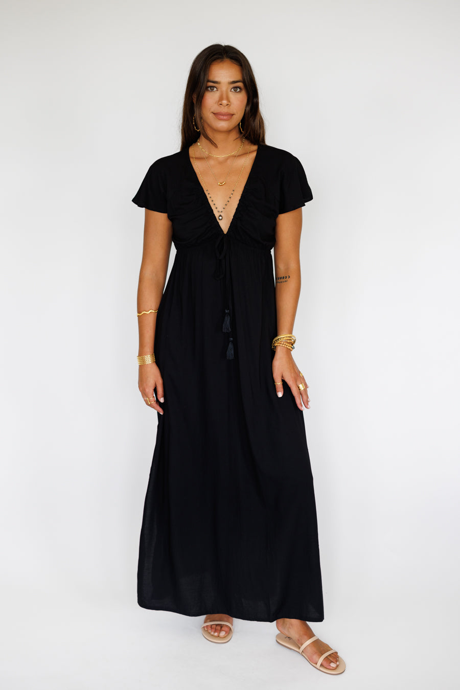 Leilani Dress / Solid Black