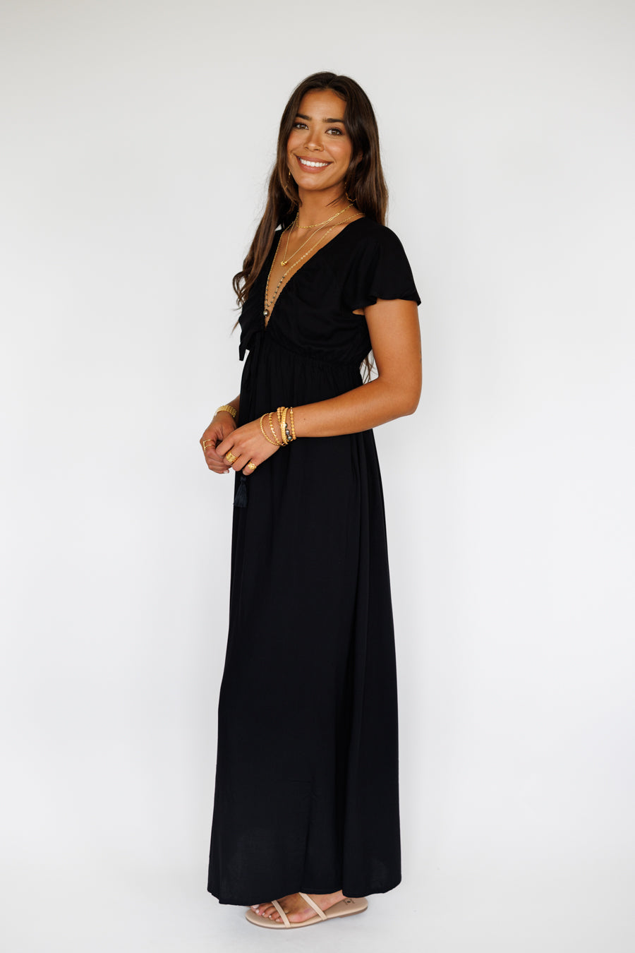 Leilani Dress / Solid Black