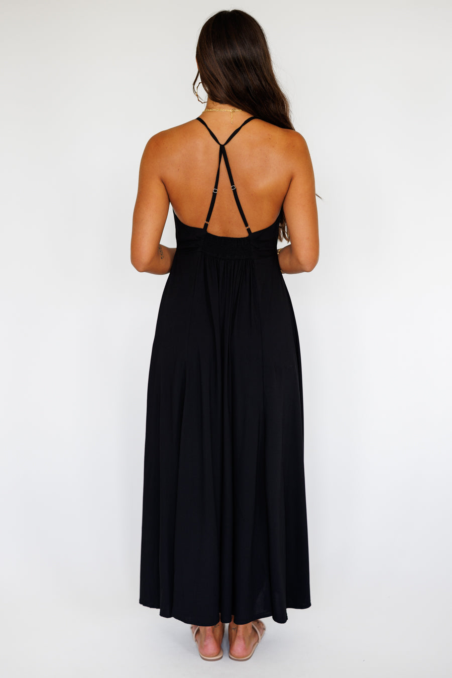 Larch Dress / Solid Black