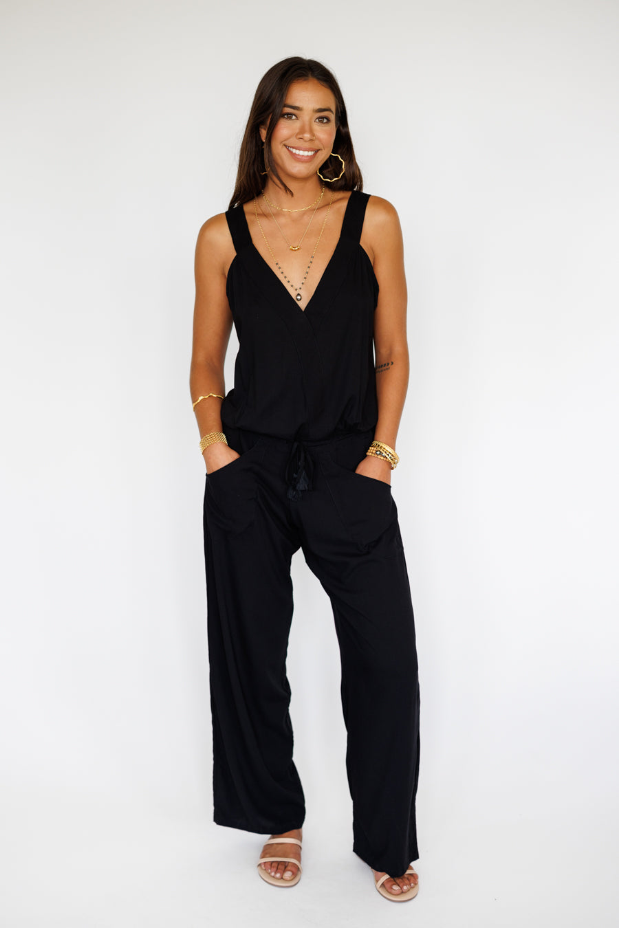 Reeve Jumpsuit / Solid Black