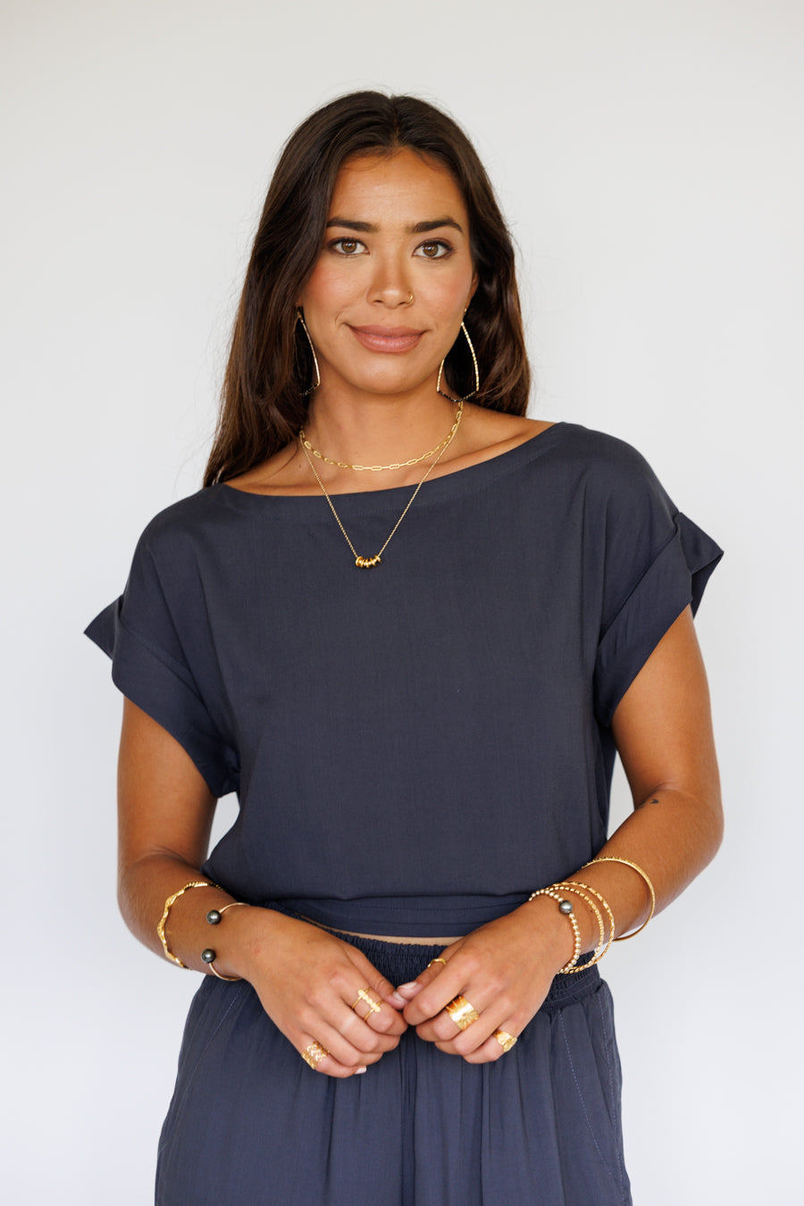 Mareva Top / Charcoal