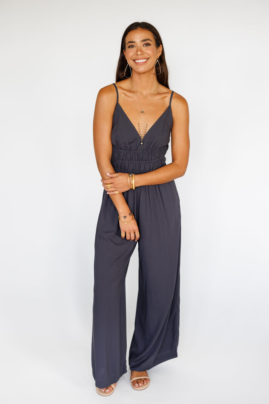 Opal Jumpsuit / Charcoal