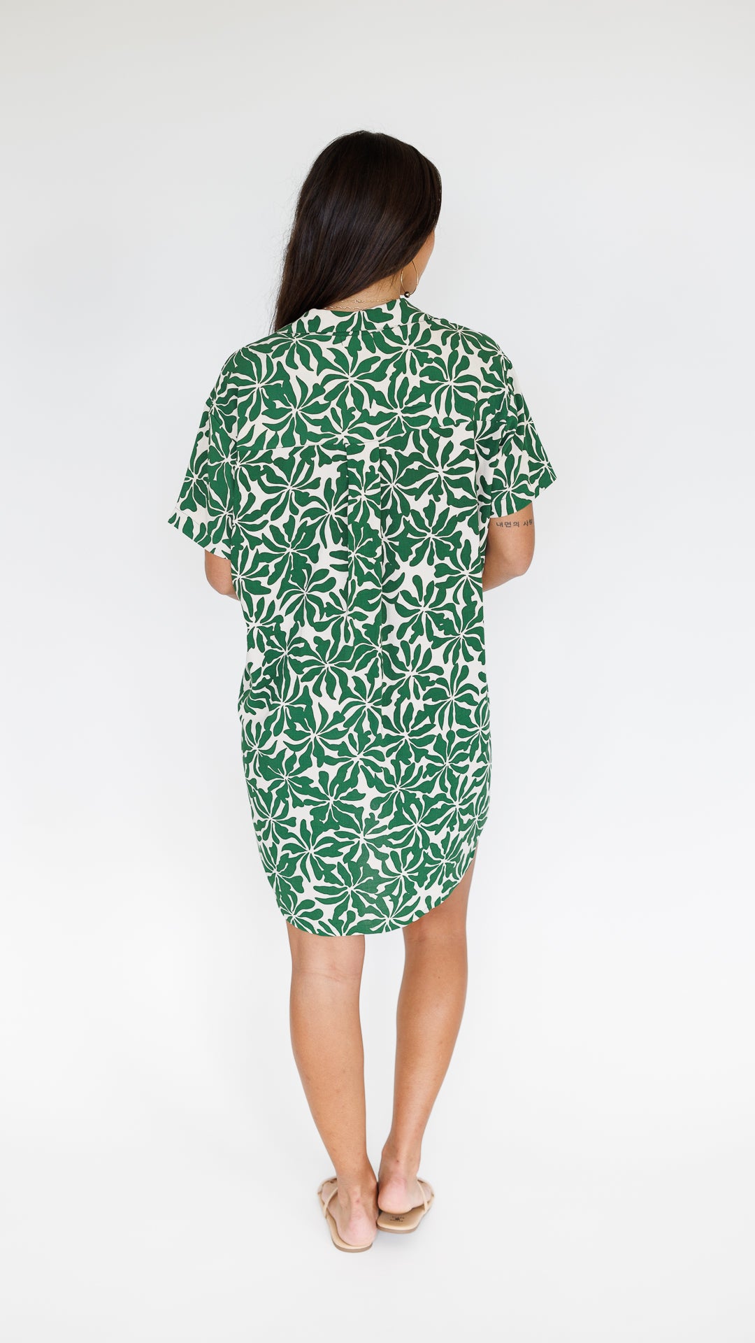 Maui Shirt Dress / Aloha Forest