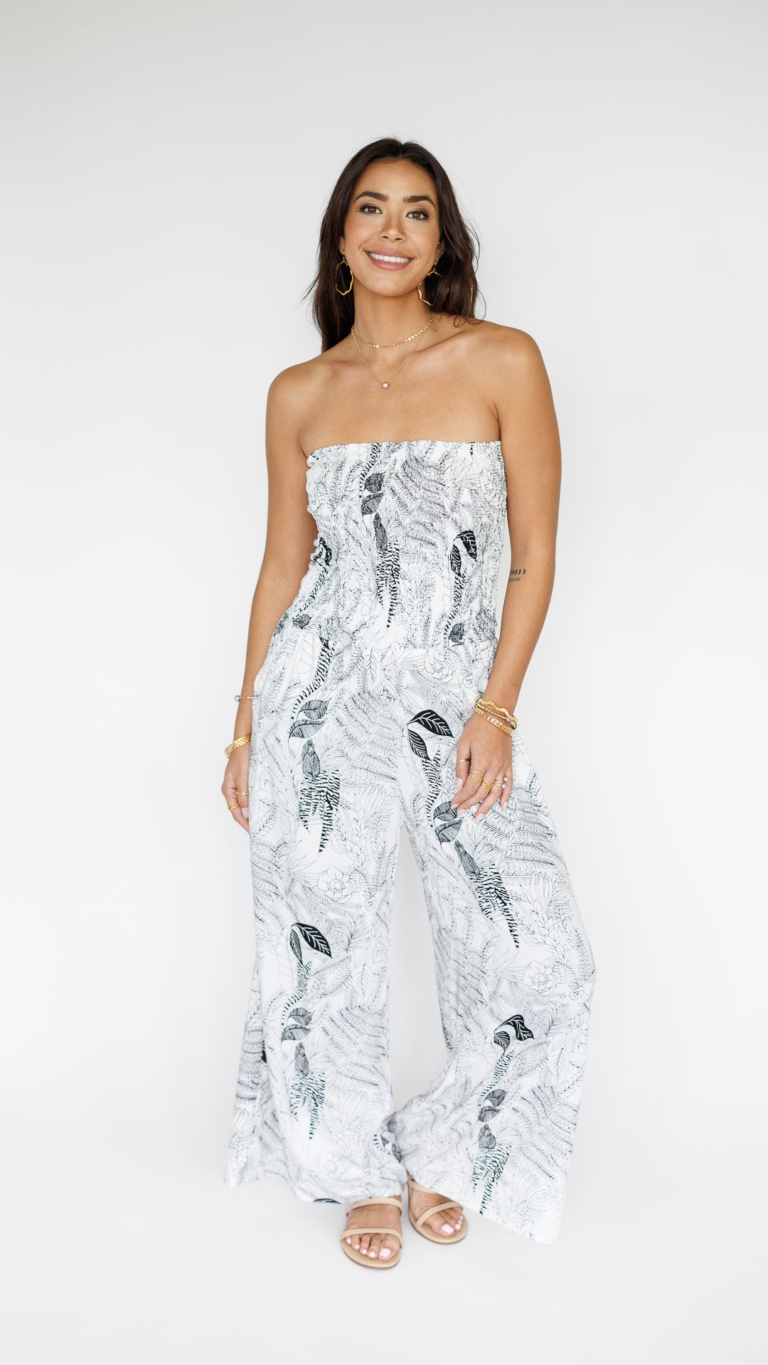 Lawai Jumpsuit / Flora Black