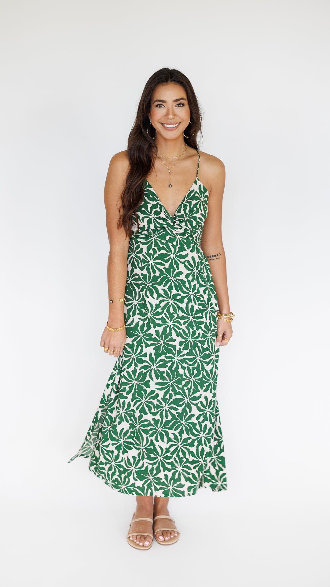 Lorena Dress / Aloha Forest