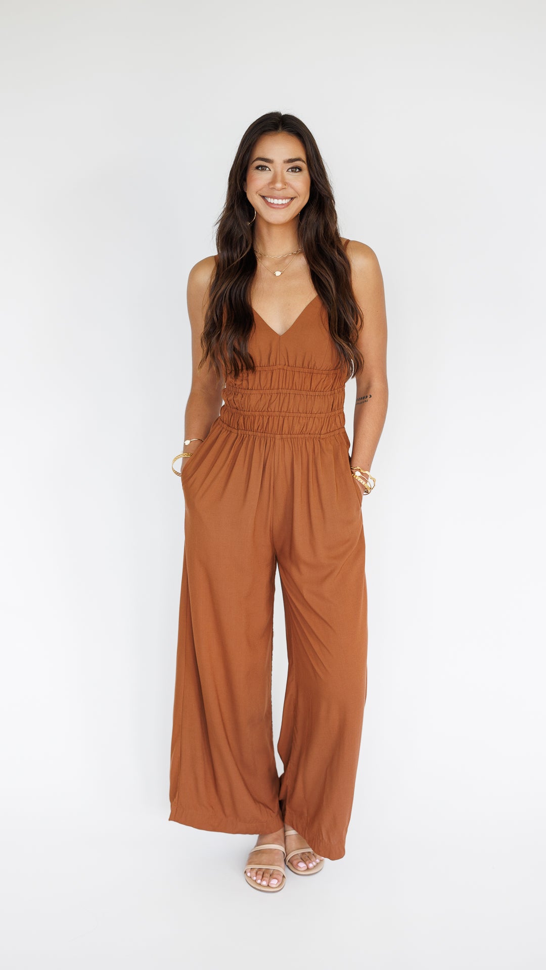 Opal Jumpsuit / Cocoa