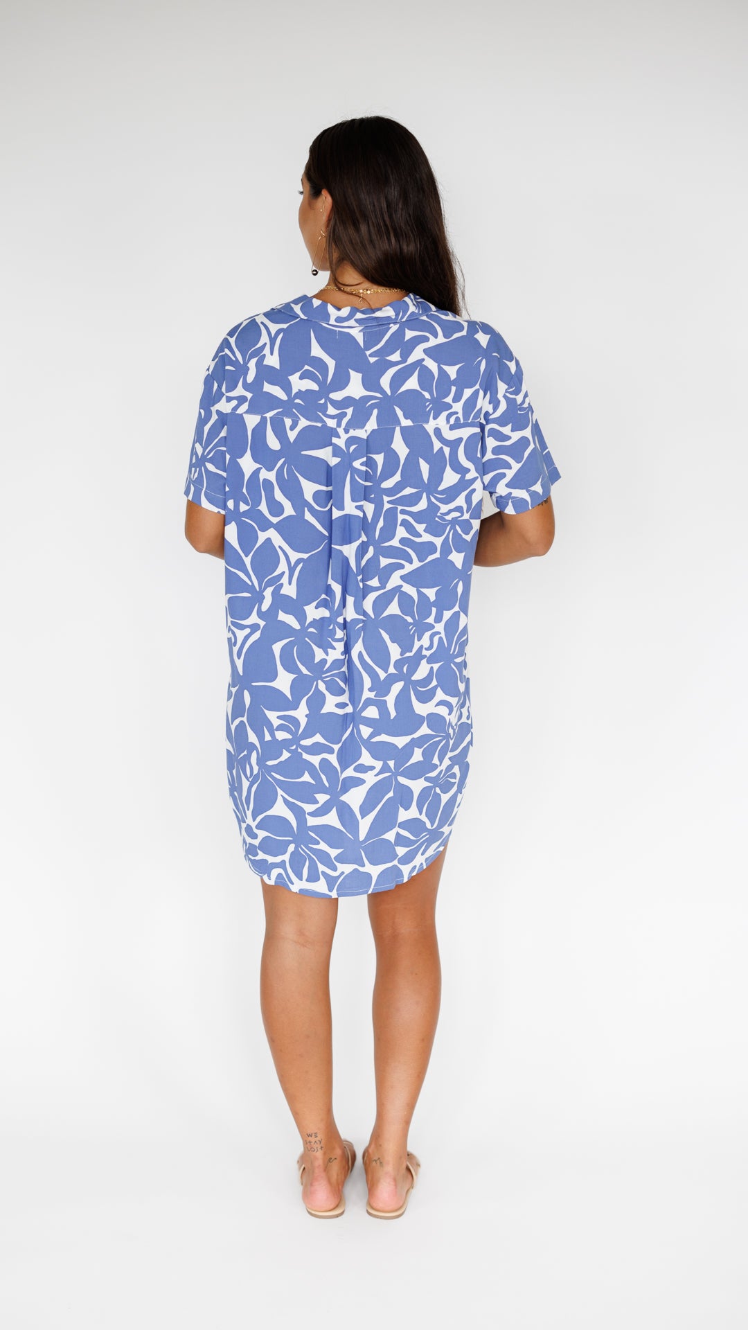 Maui Shirt Dress / Honolulu Blu