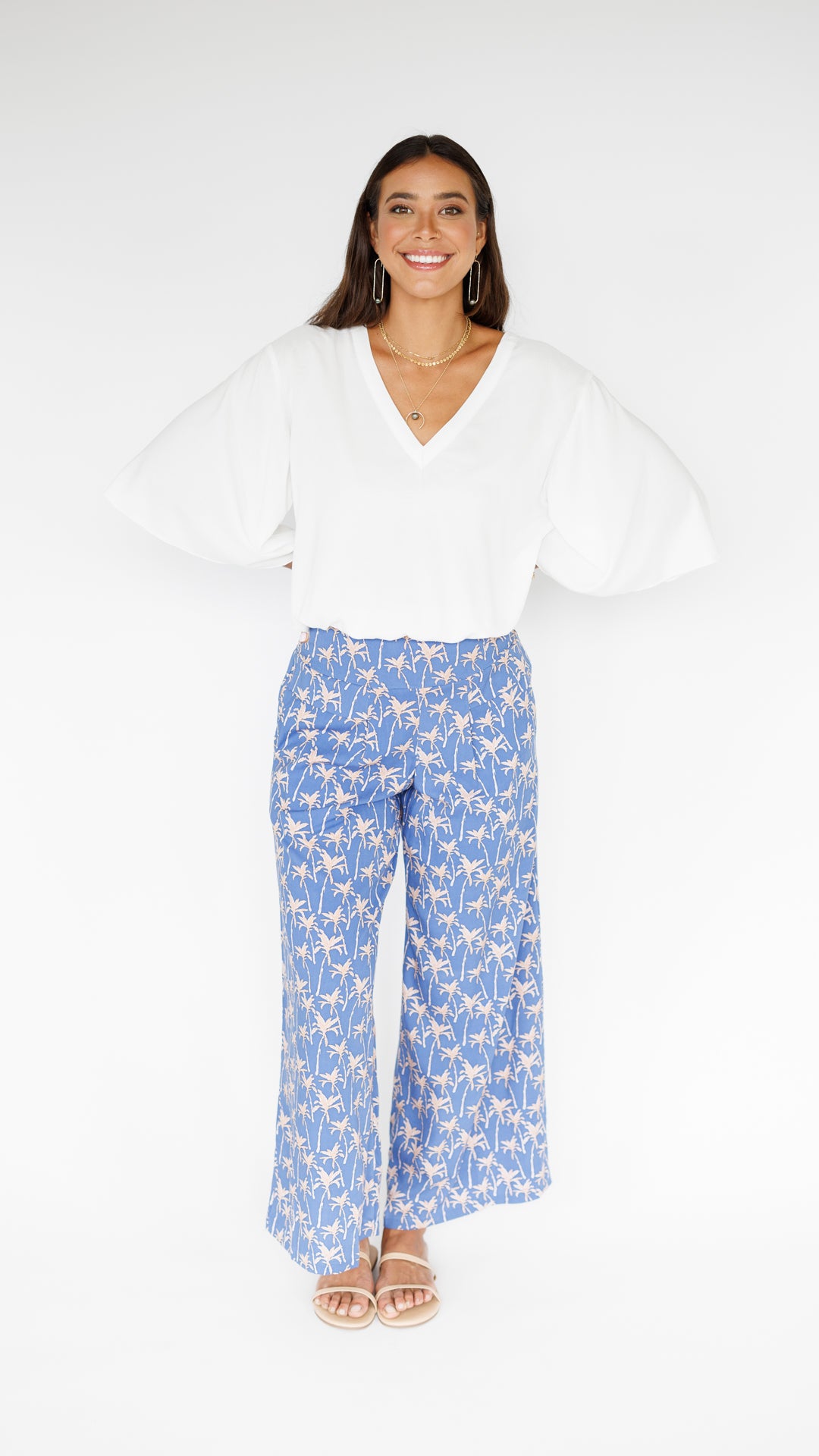 Johanna Pant / Palm Indigo