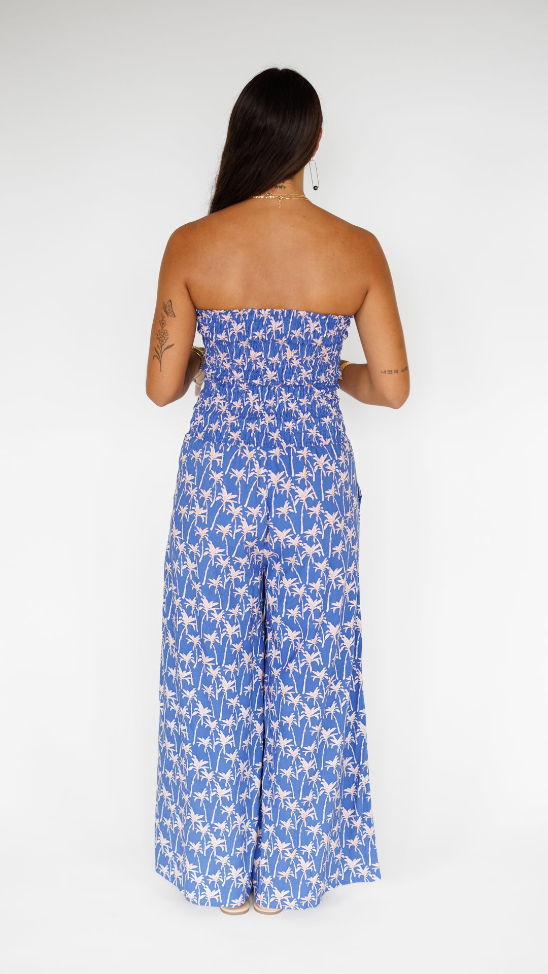 Lawai Jumpsuit / Palm Indigo