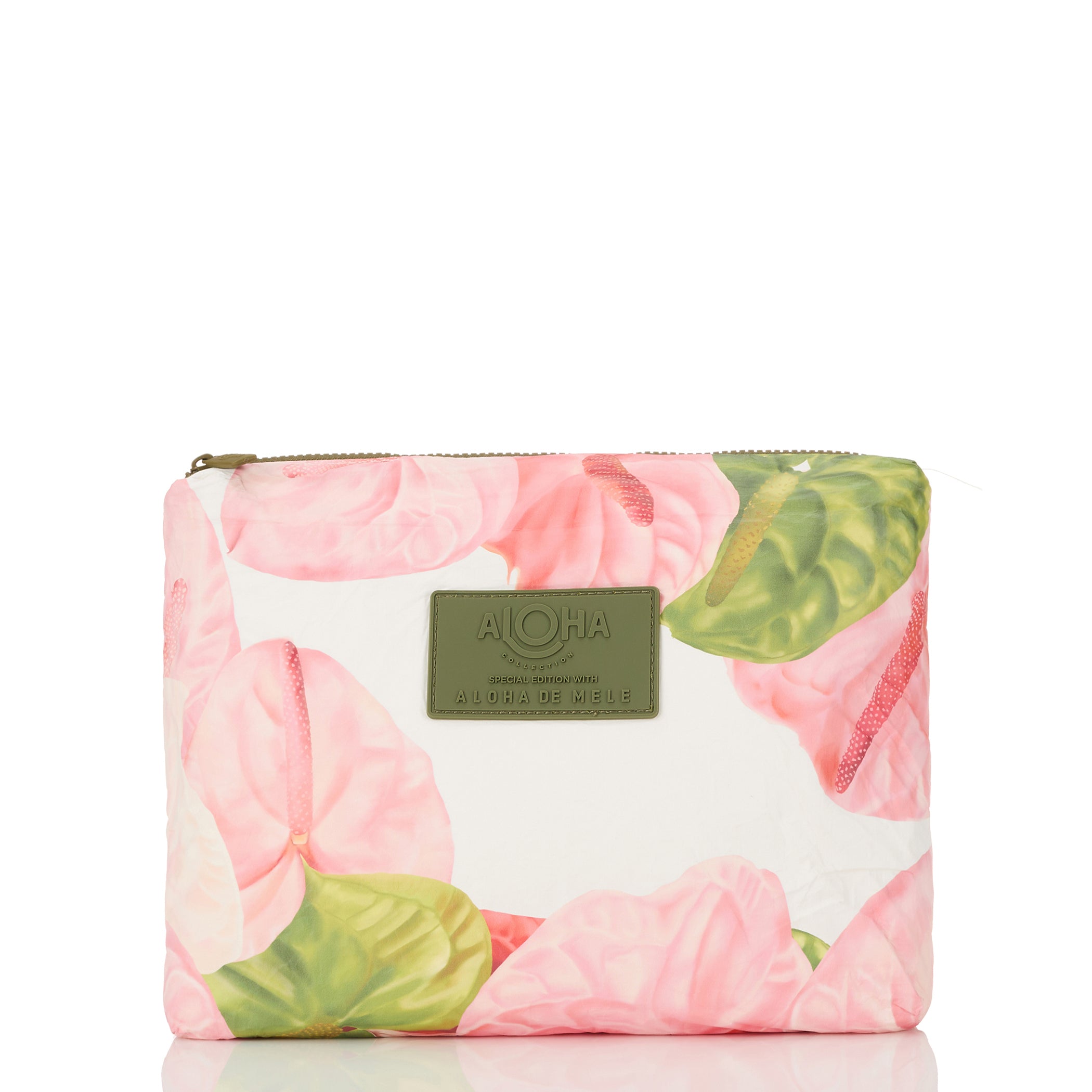 Aloha De Mele Mid Pouch / Anthurium